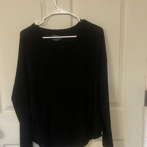 Time and Tru Black Long Sleeve Women's Top